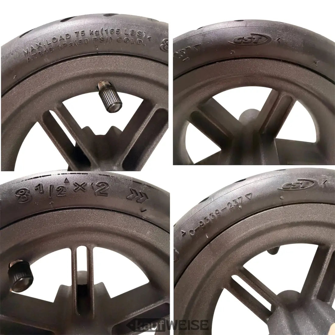 CST Xiaomi E-Scooter Hinterrad 8,5 Zoll mit Gooirs Felge und Luftreifen