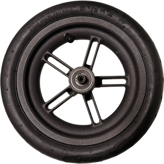 Schwarzes Gummireifen mit mattem 5-Speichen Gooirs Alufelge für Xiaomi E-Scooter