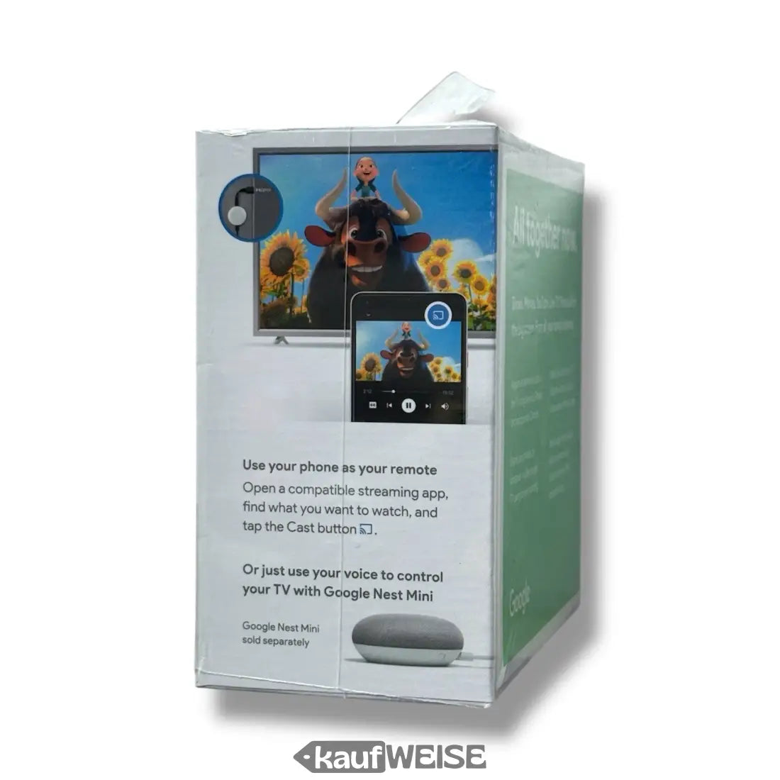 Box für Google Chromecast 3. Generation mit Features und Full HD Streaming