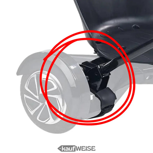 Złącze przegubowe Hoverkart Heavy Duty | Uchwyt drążka sterującego do 6,5", 8", 10" | Czarny | Mocowanie M10