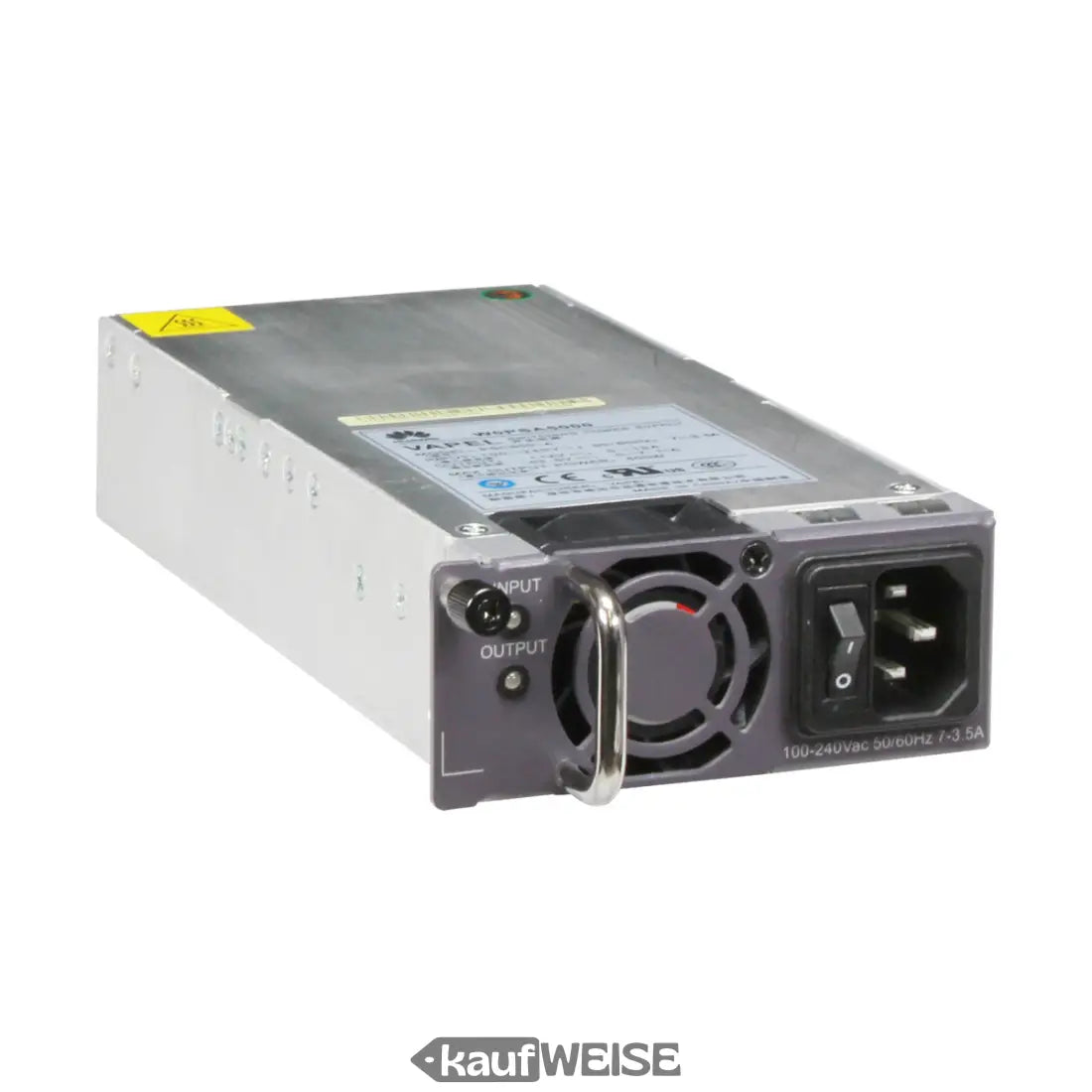 Huawei W0PSA5000 500W silbernes Netzteil mit schwarzem Lüfter und Ports