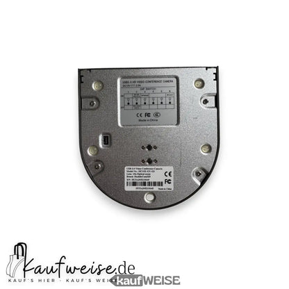 Unterseite des HuddleCamHD HC10XGYG3C mit Anschlüssen und Produktinfos
