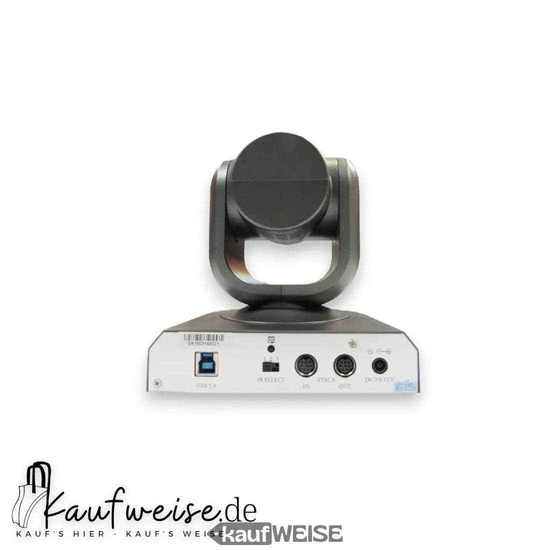 Dunkelgraue HuddleCamHD HC10X-GY-G3 PTZ Kamera mit mehreren Rückanschlüssen