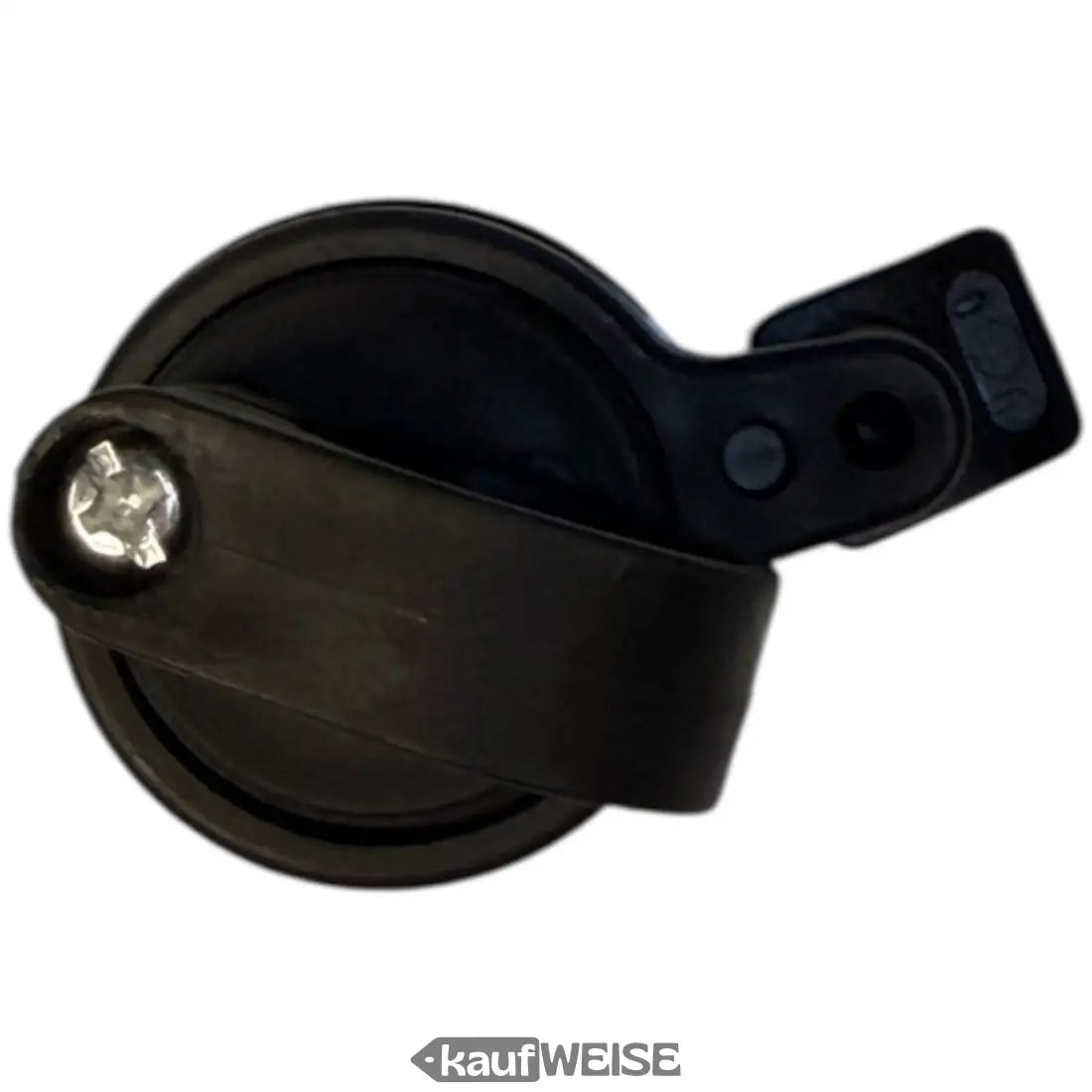 Kompakte schwarze Fahrradklingel, laut und StVZO-konform für Bike & E-Scooter