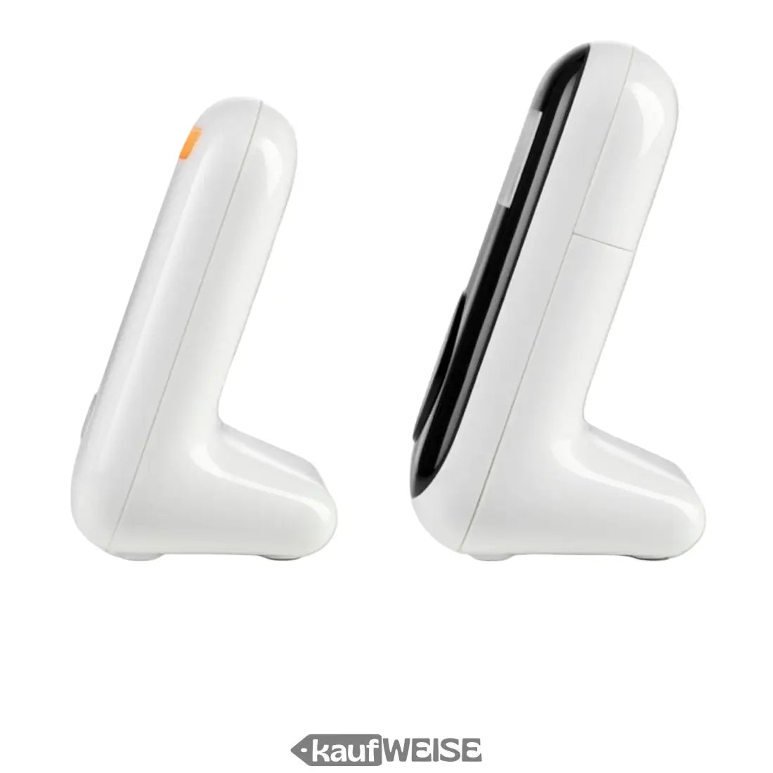 Zwei weiße digitale Handthermometer für Babyüberwachung im Motorola PIP11 Babyphone