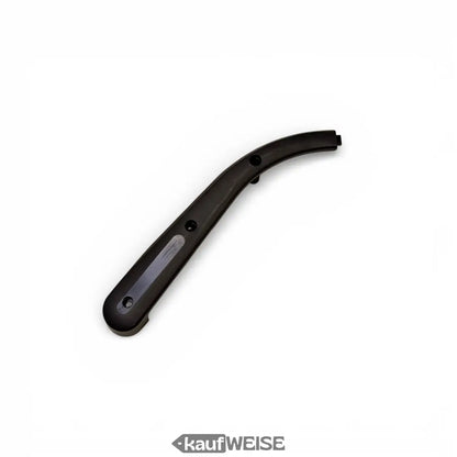 Schwarzer Plastikgriff mit gebogener Form und drei Schrauben für Ninebot Zierteil Vorne Rechts