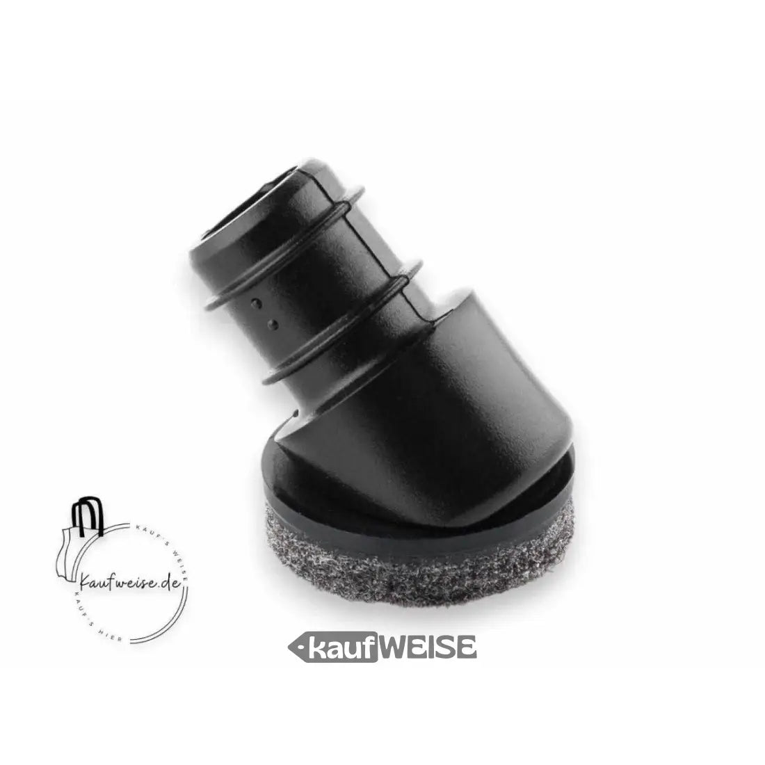 Schwarze Möbelbeinschutz für Stühle mit 42° Beinwinkel und Kratzschutz