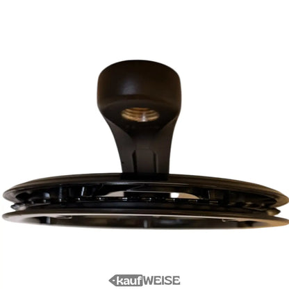 Schwarzer Kunststoff-Fahrrad-Scheibenbremsrotor mit zentralem Nab und Metall-Innenteilen