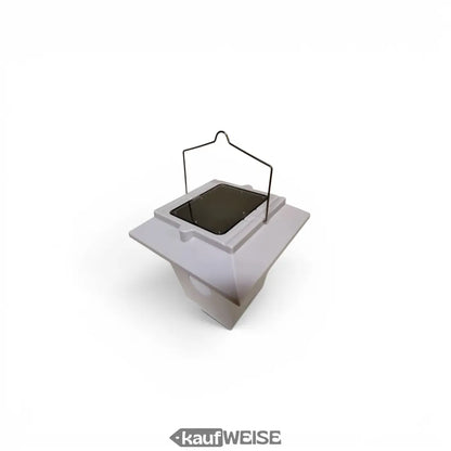 Grauer kunststoffmülltonne mit schwarzem deckel und metallgriff von vulpes goods vg-br01 vogelvertreiber ultraschall
