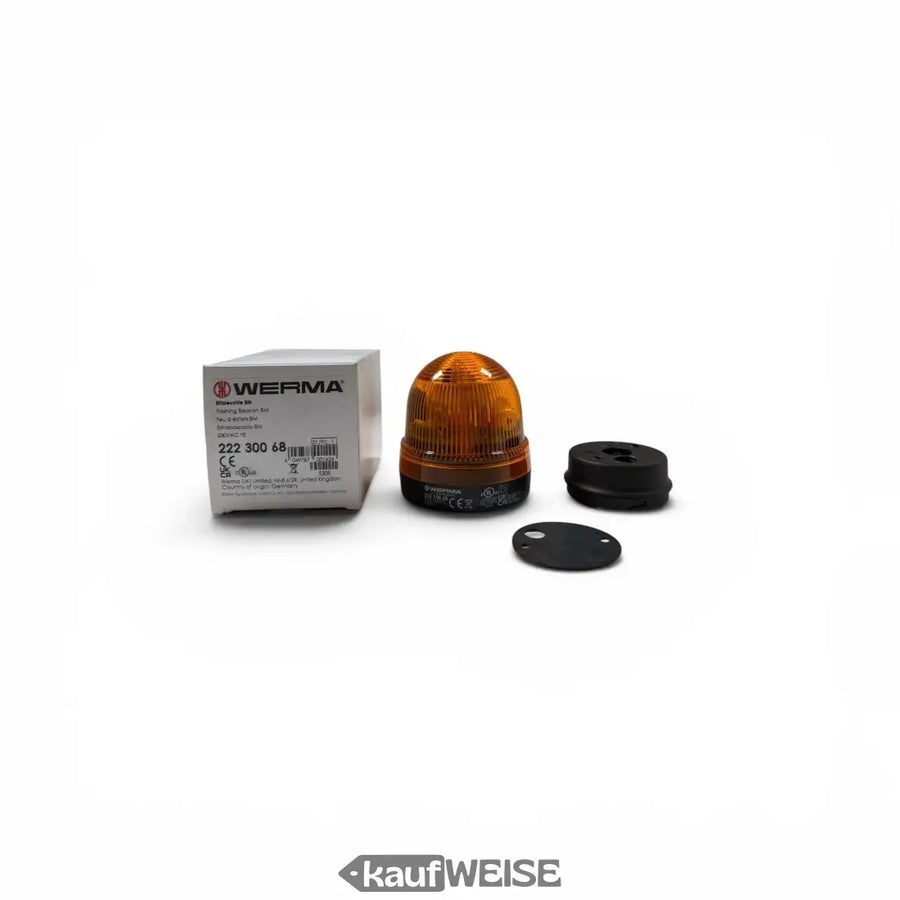 WERMA ksenonowa lampa błyskowa 222.300.68 | Pomarańczowy 24V AC/DC | Instalacja IP65
